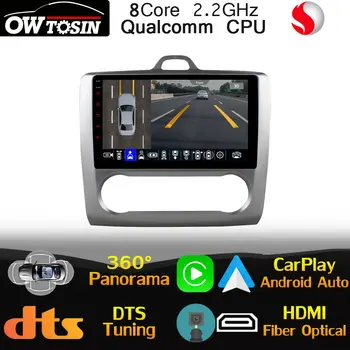 Auto media player Qualcomm 8Core Android za Ford Focus AT MT 2004-2011 GPS Radio CarPlay Optički HDMI 360 Panoramski 4G LTE