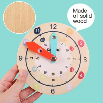 Calendario Montessori educatifs Drveni Dječji Mali Alarm Za Proučavanje Vremena Igračke Za ranog Dječjeg Obrazovanja Predškolske dobi
