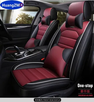 Kvalitetne univerzalne presvlake za sjedala od umjetne kože Audi a3 a4 b6, b8 a6 a5 q7 bež, crvene, crne boje, vodootporne, mekana, za styling automobila