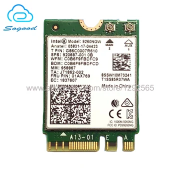 Gigabitne bežična mrežna kartica Intel 9260NGW 9260AC NGFF 2.4 G / 5G 802.11 AC/ a / b/ g/ n/ac podržava 1.73 Gbit/s Bluetooth 5.0 za win10