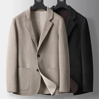 2023 visoko Kvalitetne Muške 100% Australska odijelo Od Obostranog Fine vune, Prekrasan Moderan Trend, Univerzalni kaput, Muške Mladeži odijelo, Vune kaput
