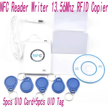 ACR122u NFC Čitač Writer 13,56 Mhz za RFID Fotokopirni aparat Umnažanje SDK Softver za kopiranje i kloniranje M-ifare + 5pcs UID-kartica + 5pcs UID-oznaka