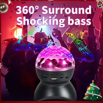 Lopta сценическая lampa sa Bluetooth kompatibilnim zvučnikom, klupski rasvjeta, lopta USB punjenje za uređenje žurka povodom rođendana dj u noćnom klubu