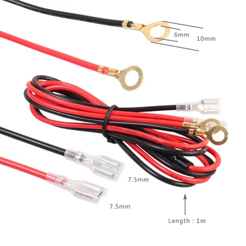Kabel za upaljač 1 m/3,3 ft 18AWG 10A, Kabel za napajanje sa žicom i osigurača