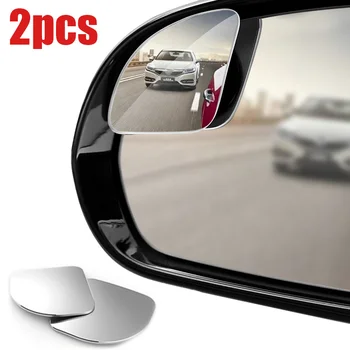 2 komada Auto ogledalo slijepi zone Бескаркас-tno pomoćni retrovizor Автомотоцикл Univerzalne širokokutni podesiva mala ogledala