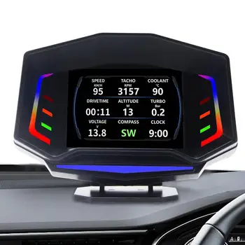 HPD Brzinomjer Univerzalni glavu zaslon Digitalni brzinomjer, GPS Alarm prekoračenja brzine Upozorenje na umor pri vožnji Projekt vjetrobranskog stakla za