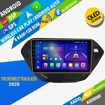 AISINIMI Android Auto DVD player navigacija Za Chevrolet Trailblazer 2020 auto radio Auto Audio Gps Multimedijalni Стереомонитор