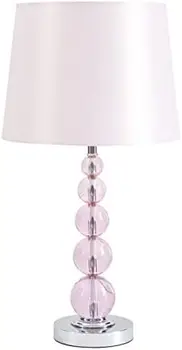 Kristalna lampe, 23 cm, Svijetlo roza