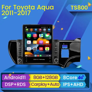 Za Toyota Aqua 2011 - 2017 desnoj strani vozač Auto-radio Media player Navigacija GPS DSP Android 11 Bez 2din dvd 2 din