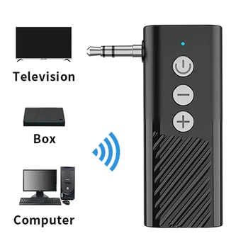 Bluetooth 5.3 Prijemnik-Predajnik 2 in1 3,5 mm Stereo AUX Bežični Аудиоадаптер Podržava TF Kartice za telefoniranje bez korištenja ruku za Auto Zvučnik