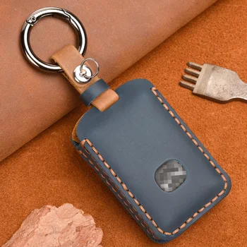 Kožna torbica za ključeve, Crazy Horse Auto Mazda 3 Alexa CX4 CX5 CX8 2019 2020 dizajnerski držač za Remote Shell Cover