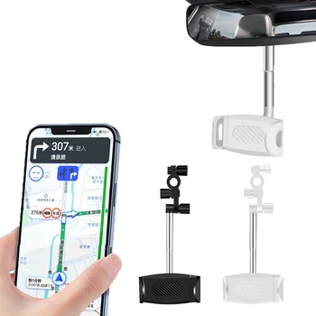 360 ° Auto Ogledalo Teleskopski Držač za Smartphone Pričvršćivanje Postolja Za Podršku Mobilnog Telefona za Automobil GPS Podesivi Mobilni Telefon Za Držača Telefona