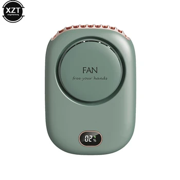 Prijenosni vratne fan-hladnjak zraka USB Punjiva mini električni ventilator bez lopatica, Viseći ručni Tihi ventilator za putovanja na otvorenom