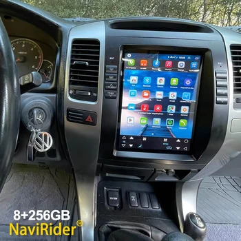 Za Toyota Land Cruiser Prado 120 Lexus GX470 Android Auto Radio Media Player Carplay GPS QLED Navigacija sa Zaslonom osjetljivim na Dodir 10,4