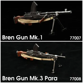 Zbirka modela oružja Dragon DML 77007 77008 1/6-ja sam vaga Bren Gun MK.1 Model MK pištolj.3 Para