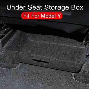 Za Tesla Model Y Pretinac ispod sjedala za Auto organizator za smeće Torbica-Držač spremnika Modificirana Oprema za enterijer automobila