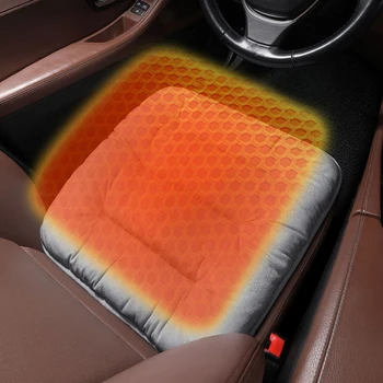 Jastuk sjedala u automobilu sa grijanjem, USB priključak torbica za grijanje sjedala, Blaga zima topliji sa grijanjem, od samta topliji za autosjedalice s temperaturom 3 prijenos