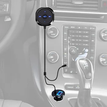 Upaljač za telefoniranje bez korištenja ruku AUX Bluetooth Glazbeni receiver Аудиоприемник s priključkom od 3,5 mm, USB Punjač, komplet za Automobil sa magnetnim osnova Mp3 Zvučnik
